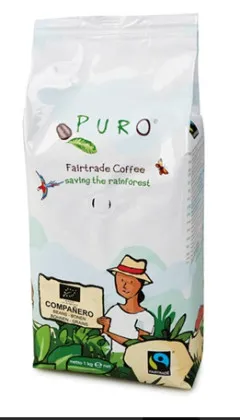 Puro Organic Compa&ntilde;ero Espresso 1 kg, całe ziarna